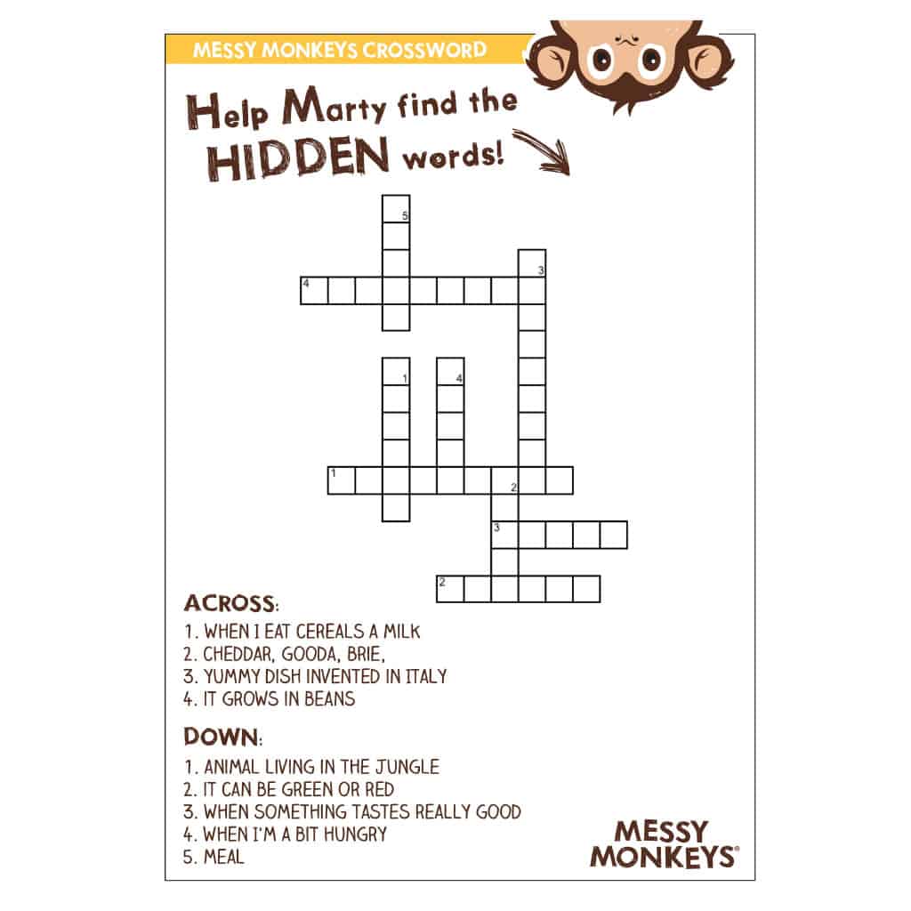 Messy-Monkeys--Crossword